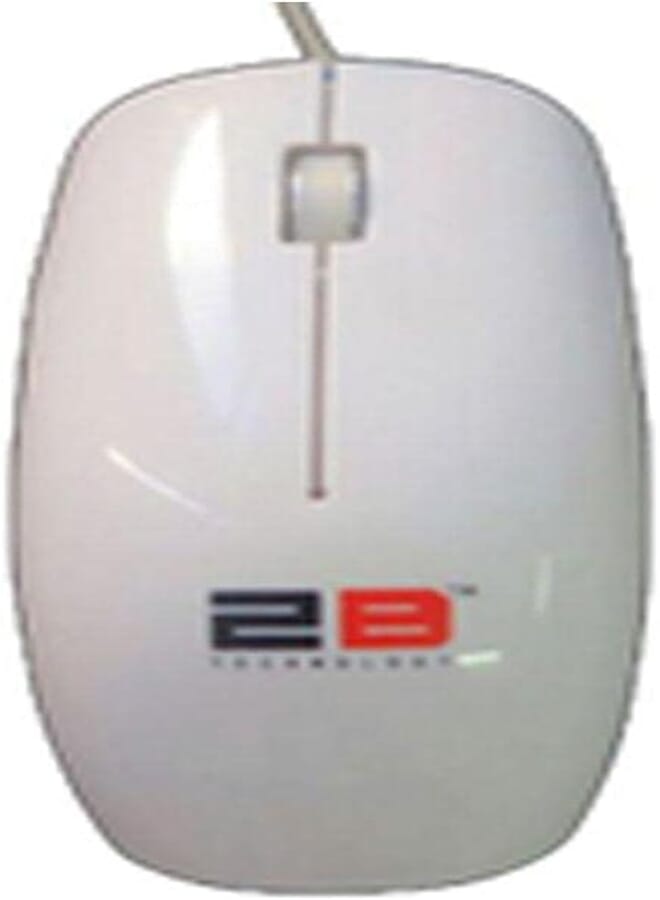 2B (MO17W) Optical Wired Mouse Piano Finishing - White